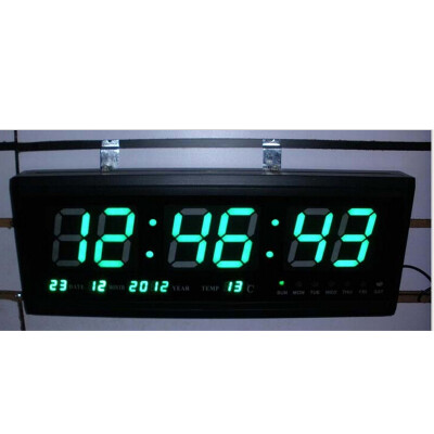 

Digital Large Big Jumbo LED Wall Desk Clock Calendar Temperature 460205