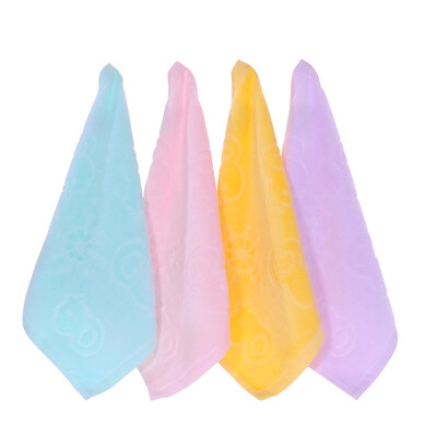

Yong Liang towel home textiles cotton cut pile square mixed color 4 installed small duck blue yellow powder purple 25g Article 26x26cm