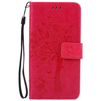 

Rose Tree Design PU Leather Flip Cover Wallet Card Holder Case for HUAWEI P9