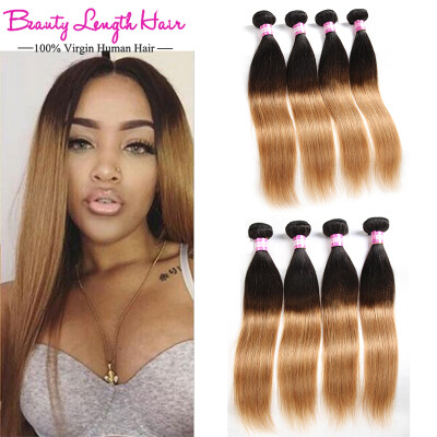 

Ombre Malaysian Virgin Hair Ombre Malaysian Straight Hair 4 Bundles 1b/27 Malaysian Hair Weave Bundles Ombre 2 Tone Straight Hair