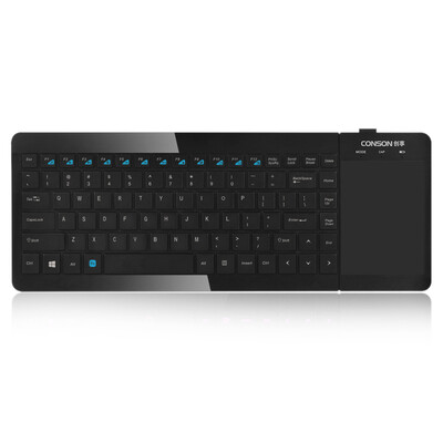 

Creative Commons (Banruo) CK-470T Wireless Multimedia Touch TV Keyboard Light Chocolate Business Touchpad Office TV Universal Black