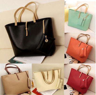 

Women PU Leather Tote Shoulder Bags Hobo Handbags Satchel Messenger bag Purse