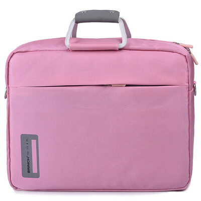 

British BRINCH computer bag 141-144 inch male&female Japanese&Korean wind shoulder portable computer special package BW-127 pink