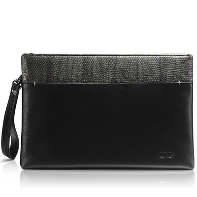 

Platinum Pie (BVP) Business Casual Men's Handbag Headband Cowboy Men's Wallets Handbag S3006 Black