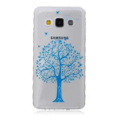 

Blue tree Pattern Soft Thin TPU Rubber Silicone Gel Case Cover for SAMSUNG GALAXY A3