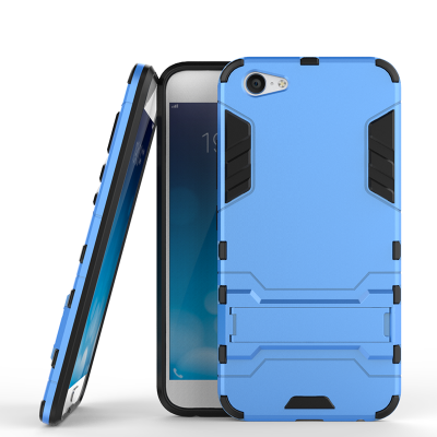 

Синий Slim Robot Armor Kickstand Ударопрочный жесткий корпус из прочной резины для vivo X9Plus