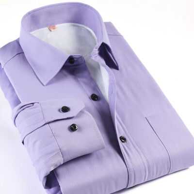 

Men's winter warm shirt plus thick velvet suit