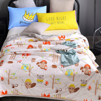 

Jiuzhou deer summer was home textiles can be washed machine wash summer cool air-conditioned by the Korean version of the summer thin quilt forest mobilization 200 230cm