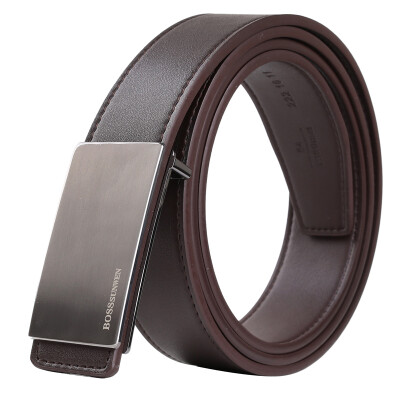 

Bose Slim BOSSsunwen Men's Belt Business Casual Kraft Belt Belt Smooth Button Men's Trousers Fashion Belt Gift Box S76-256833A1D Black