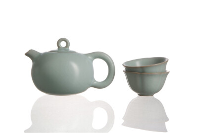 

Circle * Ru Kiln Teapot & Teacups Tea Set RYZZ001BL