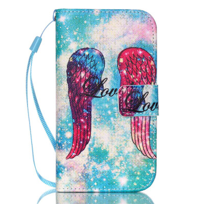 

Angel Wings Design PU Leather Flip Cover Wallet Card Holder Case for SAMSUNG S4MINI