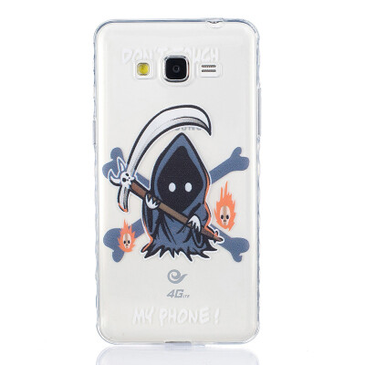 

Grim Reaper Pattern Soft Thin TPU Rubber Silicone Gel Case Cover for SAMSUNG GALAXY Grand Prime G530