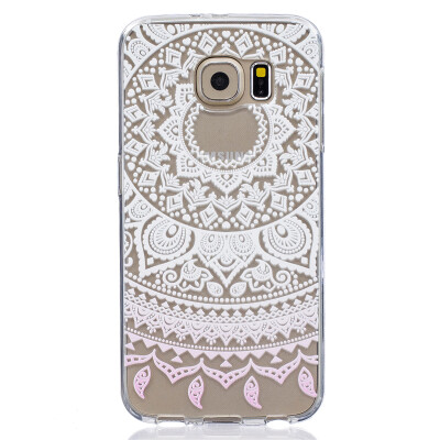 

White pattern Pattern Soft Thin TPU Rubber Silicone Gel Case Cover for SAMSUNG GALAXY S6