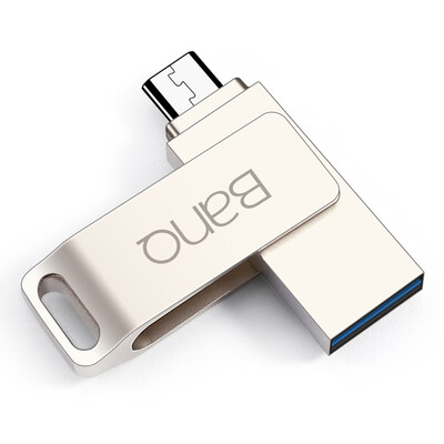 

banq T80plus OTG мобильный телефон U диск 32GB USB3.0 + Micro USB двойной интерфейс высокоскоростной мобильный телефон двойное использование U диск расширенная версия жемчужного серебра
