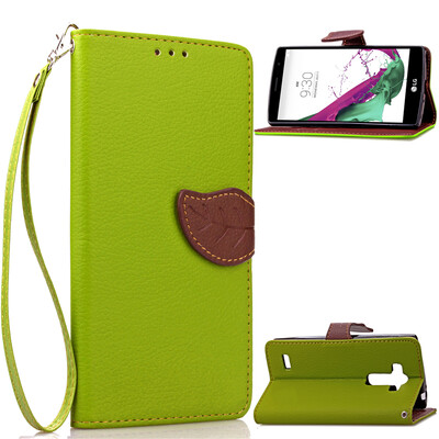 

Green Design PU Leather Flip Cover Wallet Card Holder Case for LG G4 Beat