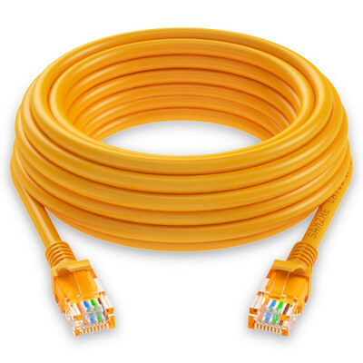 

Shanze (SAMZHE) YL-510 высокоскоростной ультра-пяти CAT5e-подобный сетевой кабель 100 Gigabit сетевой кабель компьютерная перемычка супер 5 класс готовый кабель желтый 10 метров