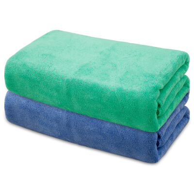 

The green of the special thick grind ultra-fine fiber car towel car wash towel towel towel car supplies car wash cloth cleaning cloth can not lose hair thick thick 2 60 160cm