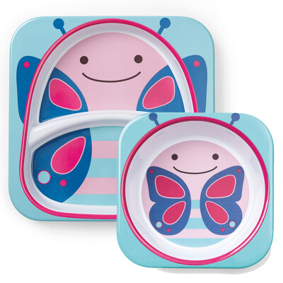 

SKIP HOP Cute Zoo Imitation Porcelany Dropping Детская детская посуда Set - Butterfly 6 месяцев и более Импорт в США