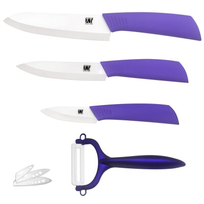 

XYJ Brand 3, 5, 6 Inch Fruit Slicing Chef Ceramic Knives With Peeler Kitchen Knives Set New Arrival