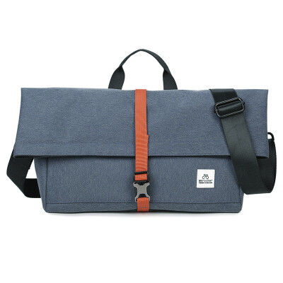 

Light rider Korean version of the shoulder Messenger bag casual postman package male package fashion student bag travel bag 400 Messenger Gray Blue