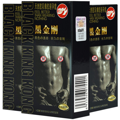 

Pilgrimage Condoms Men&39s Fun Condoms Ultra-thin lasting delay Black temptations Black King 10 3 boxes