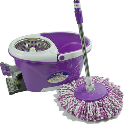 

Jingdong supermarket Shi Ke Yi SKE fashion four-wheel drive steel tread steel drums rotating mop barrels drag dry mop mop suit to drag mop cloth god tow
