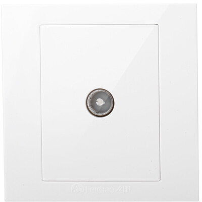 

Feidiao (feidiao) переключатель гнездовая панель гнездо для телевизора розетка с закрытой розеткой TV розетка 86 A6 размер квадратная белая