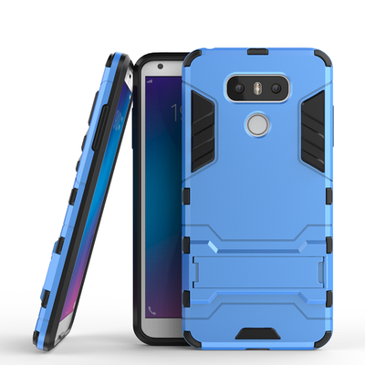 

Синий Slim Robot Armor Kickstand Ударопрочный жесткий корпус из прочной резины для LG G6