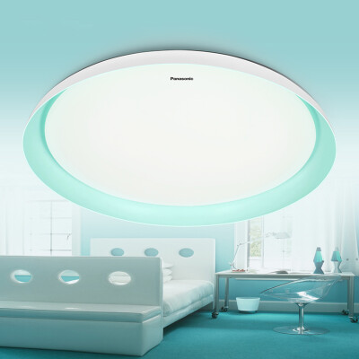 

Panasonic panasonic lamps LED remote control stepless dimming bedroom ceiling light children&39s room fashion fresh&simple lighting 19W HHLAZ1733 mint blue