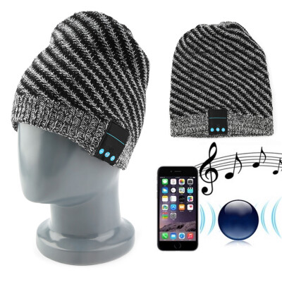 

Wireless Bluetooth Music Knit Hat with Handsfree Headset Earphone For Phones