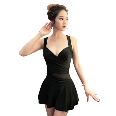 

Empire wolf EMPIPEWOLF YY005 2017 new piece of skirt-style steel cottage small chest gather sexy cover belly Slim swimsuit was thin conservative angle hot spring swimsuit red m code