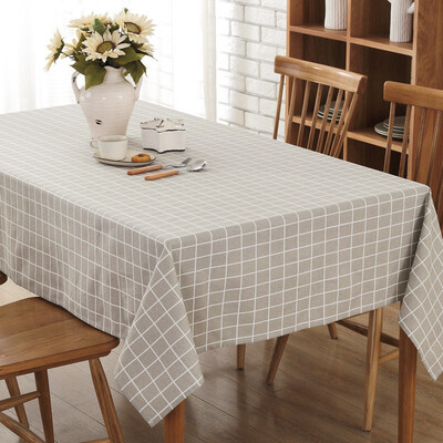 

FOOJO rich tablecloth thickening simple modern table cloth 140 * 180cm hemp grid