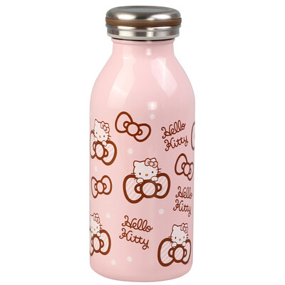 

HELLO KITTY stainless steel insulation cup red wave point section