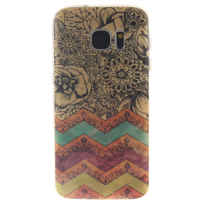 

Wave flower Pattern Soft Thin TPU Rubber Silicone Gel Case Cover for SAMSUNG GALAXY S7