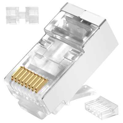 

CNCOB CN-C6E5A-2D Six types of single-row two-piece network crystal head 8P8C RJ45 Gigabit cable connector Unshielded (50 pcs / bag