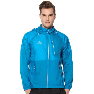 

THE FIRST OUTDOOR skin windbreaker outdoor light breathable skin clothing 631711 men blue blue code