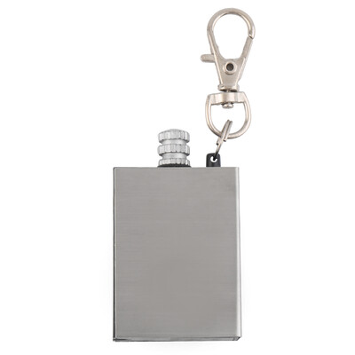

Выживание Кемпинг Emergency Fire Starter Флинт Match Зажигалка Key Chain Square