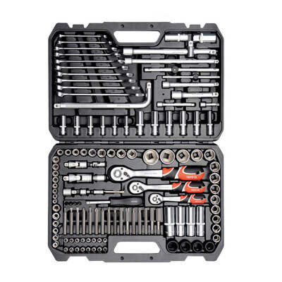 

YATO YT-38875 125pcs SocketWrench Auto Repair Tool Combination Package Mixed Tool Set Hand Tool Kit with Plastic Toolbox Storage C