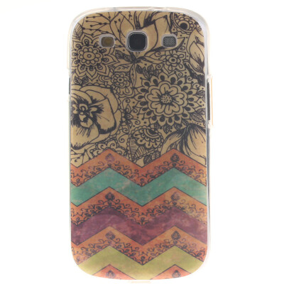 

Wave flower Pattern Soft Thin TPU Rubber Silicone Gel Case Cover for SAMSUNG GALAXY SIII I9300