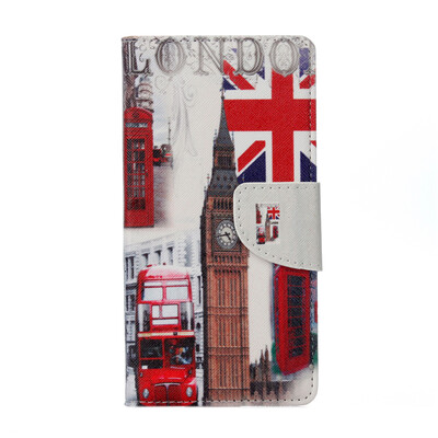 

Bell tower Design PU Leather Flip Cover Wallet Card Holder Case for Lenovo K6 Note