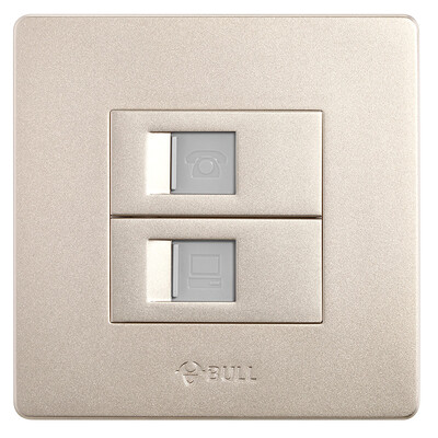 

Bull (BULL) switch socket G07 series four speakers socket audio audio type 86 panel G07T206 (U6) champagne gold