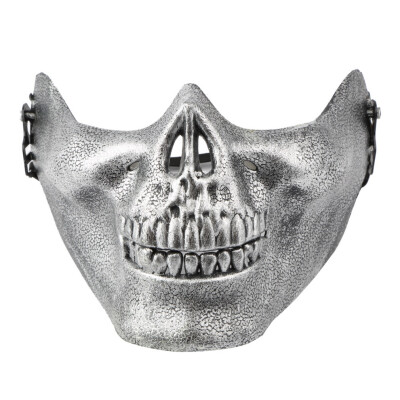 

Skeleton Mask Half Face CS Actual Combat Warrior Face Masks Halloween Masks