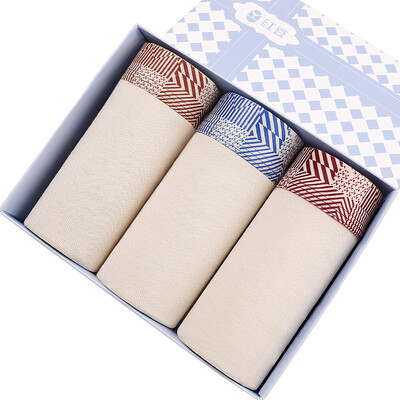 

Red beans hongdou men&39s underwear modal cotton printed waist tendons shorts flat angle trousers 3 gift box 185105