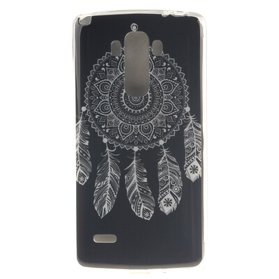 

Black wind chimes Pattern Soft Thin TPU Rubber Silicone Gel Case Cover for LG G4 StylusLS770