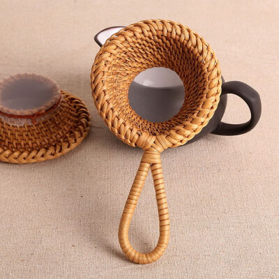 

Handmade Rattan Woven Kungfu Tea Ceremony Strainer Handwoven Fine Mesh Filter