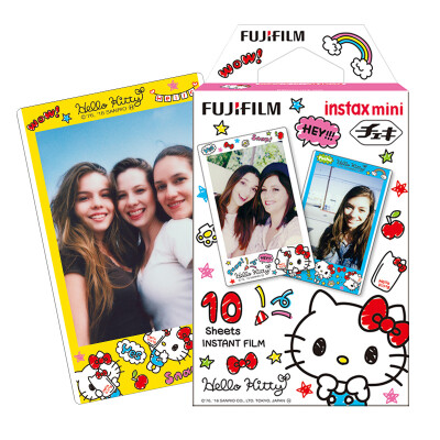 

Fuji FUJIFILM INSTAX an imaging camera MINI photo paper film HelloKitty watercolor pen hand-painted