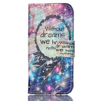 

Dream Design PU Leather Flip Cover Wallet Card Holder Case for IPHONE 5