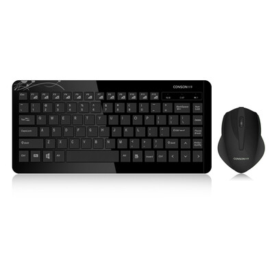 

Chong наслаждаться (Conson) CS1000 Mini Wireless Mouse тонкого ноутбука универсальных черным