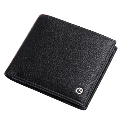 

Goldlion Goldlion new men&39s wallet cowhide simple men&39s ticket folder business wallet cross section black A721001-211