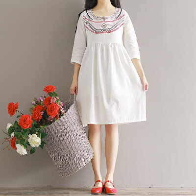 

CITYPLUS Vintage Embroidery Dress CWQZ173153